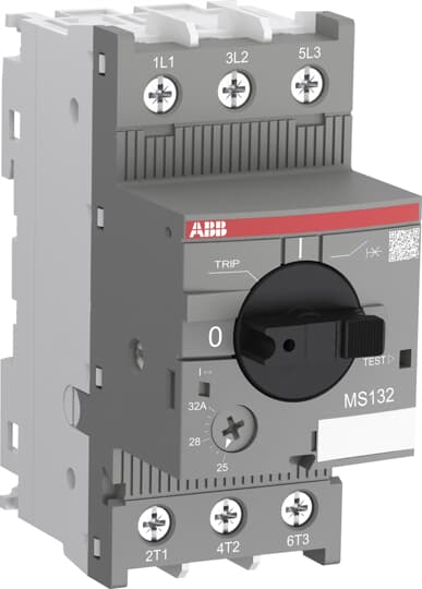 Disjuntor motor termomagnético tripolar MS132-16 IN=16A (10...16A) 400VCA-100KA - 1SAM350000R1011