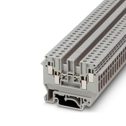 Borne de passagem duplo cinza 4mm 32A 630V (parafuso) 2775016
