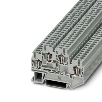 Borne de passagem 2 níveis separado cinza 2,5mm 20A 500V (mola) 3031270