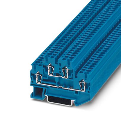 Borne de passagem 2 níveis separado azul 2,5mm 22A 500V (mola) 3031283