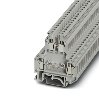 Borne de passagem 2 níveis separado cinza 4mm 32A 500V (parafuso) 2774017