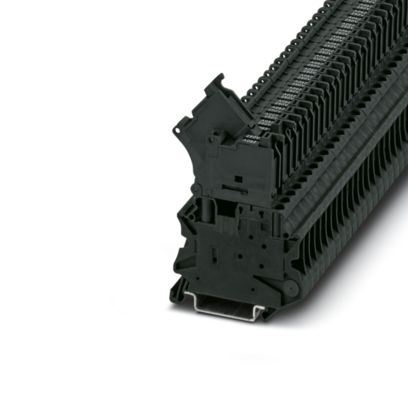 Borne fusível seccionável 4mm² preto com led 6,3A 250V (parafuso) 3046100