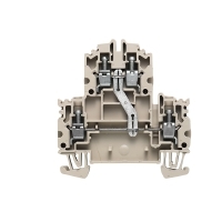 Borne de passagem 2 níveis interligado bege 4mm 32A 800V (parafuso) 1041910000