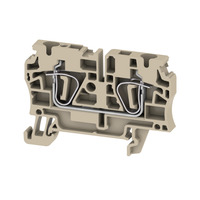 Borne de passagem 4mm² bege  32A  800V (mola) 1632050000