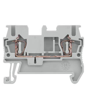 Borne de passagem cinza claro 2,5mm 20A 800V (mola) 8WH2000-0AF00