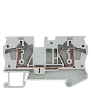 Borne de passagem cinza claro 6mm 50A 800V (mola) 8WH2000-0AH00