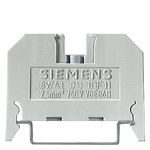 Borne de passagem bege 2,5mm² 24A 800V 8WA1011-1DF11