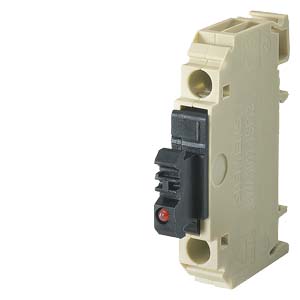 Borne fusível bege 6.3A 800V para 2 fusíveis (parafuso) 8WA1011-1SF12