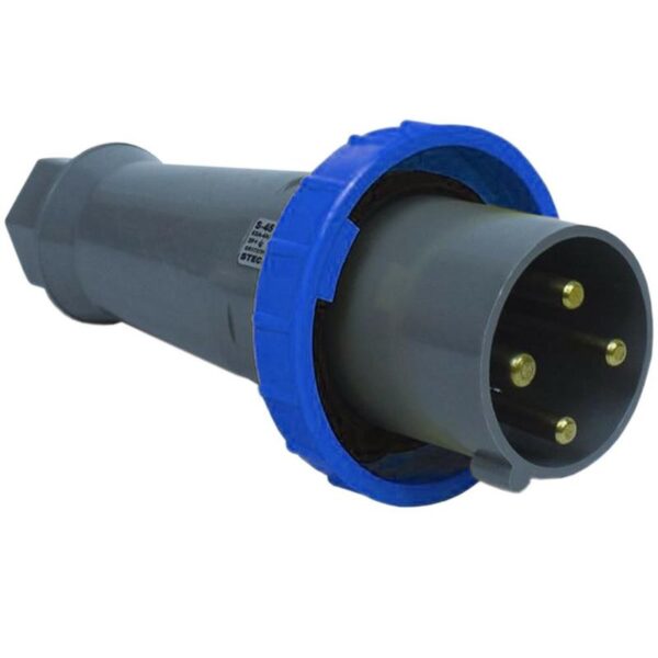 Plugue brasikon tripolar + T 63A 9H 220/240 azul N4579