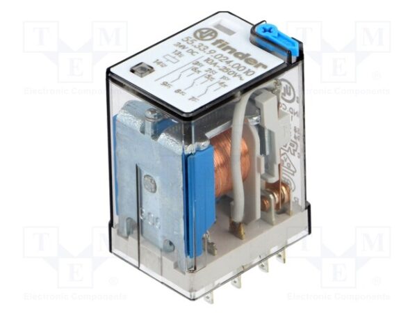 Rele de interface com 3 contatos 10A 24V (só rele) 55.33.9.024.0010