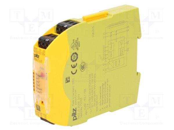 Rele de segurança 2NA + 1 saída semicondutora 24V PN0Z S3