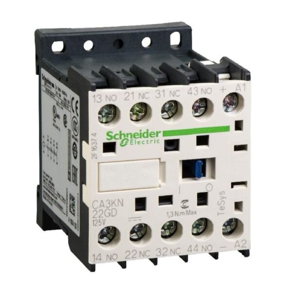 Contator auxiliar 2NA+2NF 10A 125V DC CA3KN22GD