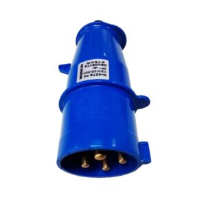 Plugue Energia Industrial Macho Poliamida Tripolar + Terra 32A 220/240V Azul N4279 Steck