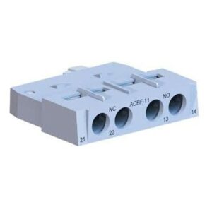 Bloco de contato auxiliar frontal 1NA+1NF 2,5A 250V ACBF-11