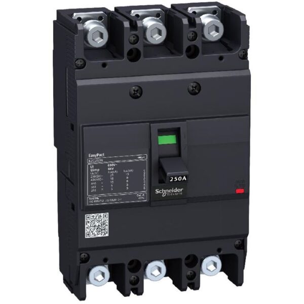 Disjuntor caixa moldada tripolar TMD 200A 690V EZC250H3200