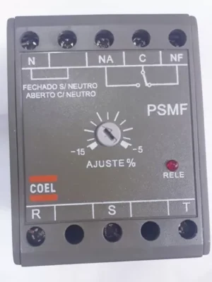 Rele de tensão trifásica 380V ajuste 5….15% PSMF