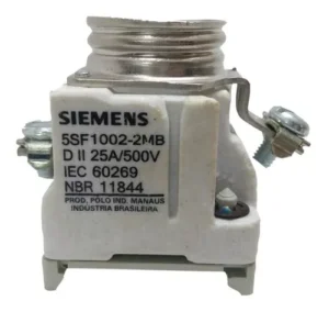 Base para fusível DIAZED DII 25A 500V fixação em trilho 5SF1002-2MB