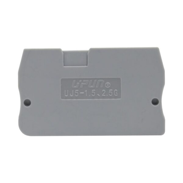 Tampa de borne cinza 2,5mm² UJ5-1.5.2.5G (similar ao D-ST2,5) UJ5-1.5.2.5G (similar ao D-ST2,5)