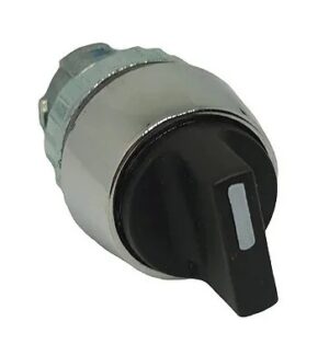 Chave comutador 3 posições com retorno 22mm corpo sem os contatos 13016201
