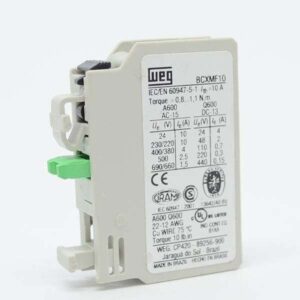 Bloco de contato auxiliar frontal 1NA 10A 220V BCXMF10