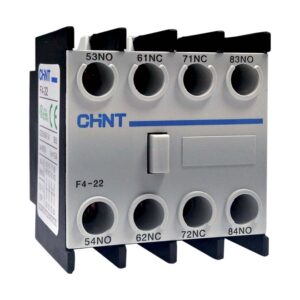 Bloco de contato auxiliar frontal 2NA+2NF 10 690V F4-22