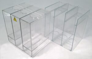 Tampa de terminal para conexão de barramento de disjuntor VL400 em acrílico com 2 peças 3VL9400-8CA30