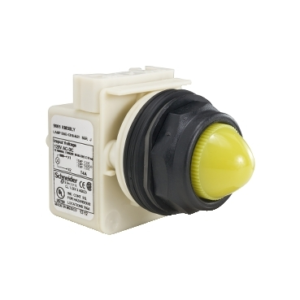 Sinaleiro amarelo plástico com LED 220/240V 30mm 10A 9001SKP7LYY9