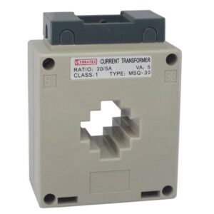 Transformador de corrente 200/5A classe 0,5 VOLT. avaliada 0,66KV janela 31X11mm bege MSQ-30