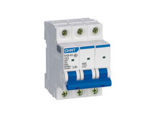 Mini Disjuntor tripolar NXB-63C C50 3kA