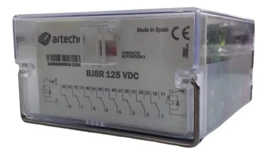 Relé de Disparo e Bloqueio Arteche BJ-8R 8 Contatos Reversíveis (sem base)