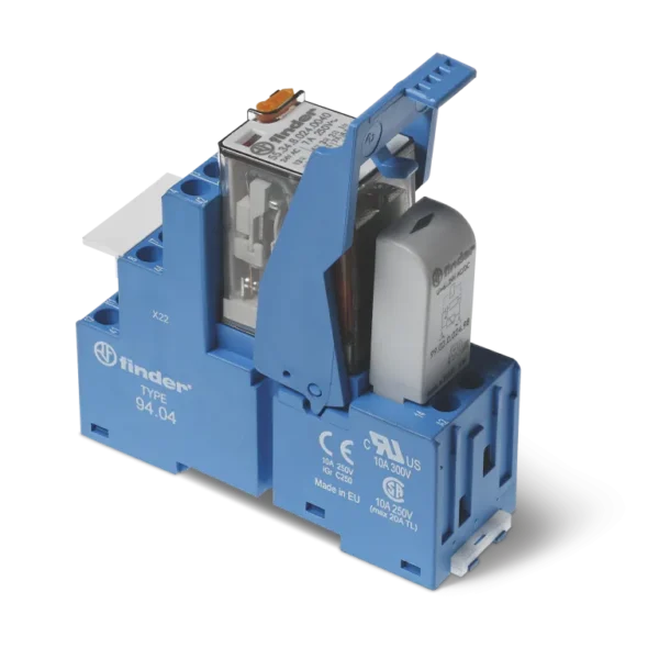 Rele de interface com 4 contatos NAF com módulo de LED e diodo de proteção, alimentação 125VCC, 5MA , 300MW, 58.34.9.125.0050