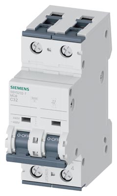Minidisjuntor CA bipolar C 32A 5SY5232-7