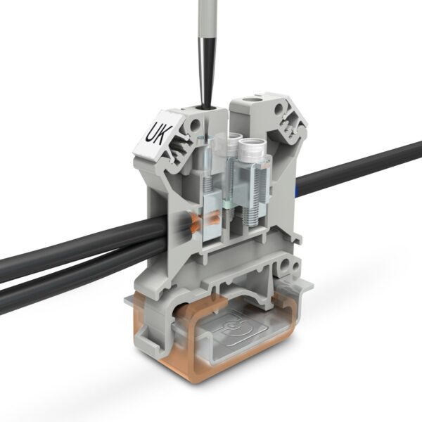 Borne de passagem universal conexão parafuso CZ 57A UK6 N 6,0MM² 24-8 3004524 - Imagem 3