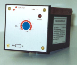 Rele de máxima tensão monofásico UMX-111 UN:125VCC UO 125VCC; FAIXA REG.: 1 O 1,2XUN, NUM.CONTATOS AUX.:2NAF, MONTAGEM SOBREPOR /PLACA DE MONTAGEM