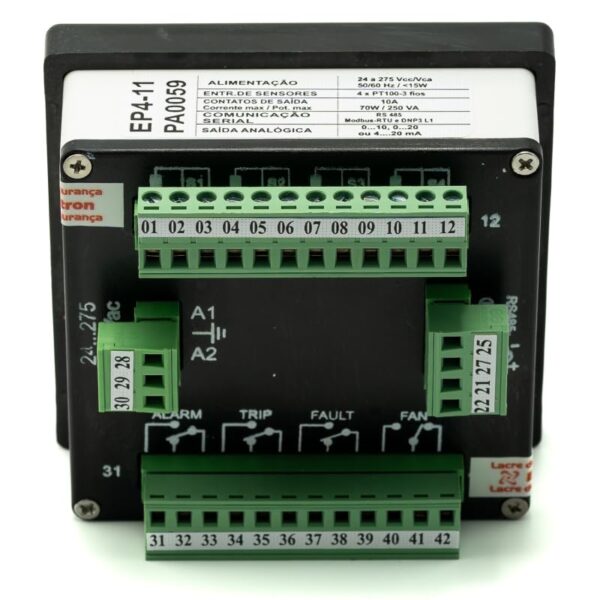Monitor de temperatura de trafos seco 0 a 250°C 24/240V - Imagem 3