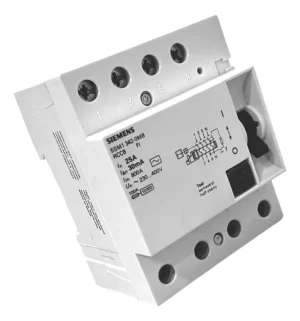 DISJUNTOR DIFERENCIAL RESIDUAL TETRAPOLAR 25A 30mA 230/400V 5SM1342-0MB Siemens