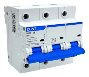 Disjuntor NXB-125 tripolar 80A 10kA