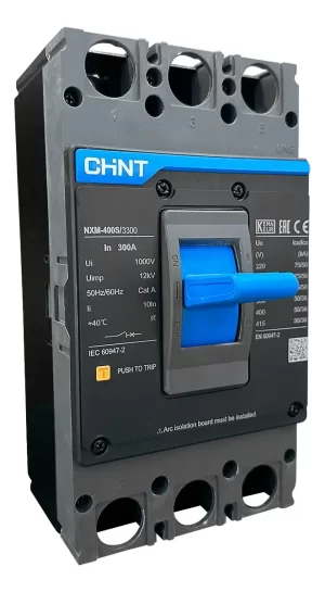 Disjuntor caixa moldada NXM-400S tripolar 300A 50kA Chint