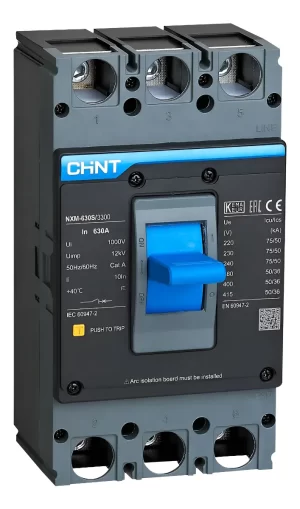 Disjuntor Caixa Moldada NXM-630S Tripolar 630A 50kA Chint
