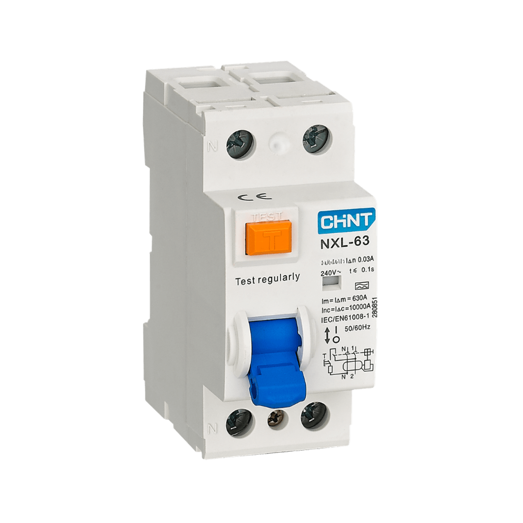 Disjuntor diferencial residual NXL-63 bipolar 25A 6kA Chint