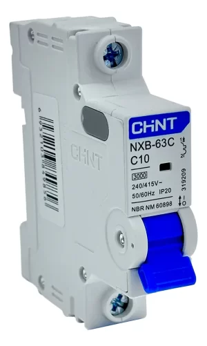 Mini Disjuntor Monopolar 10A 3kA NXB-63C Chint