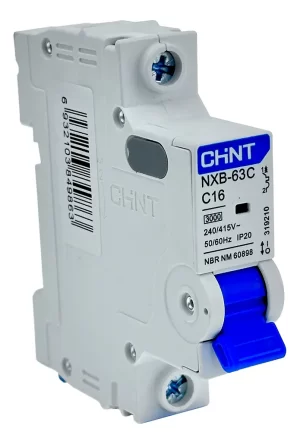 Mini Disjuntor Monopolar 16A 3kA NXB-63C Chint