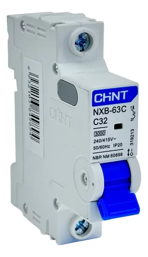 Mini Disjuntor Monopolar 32A 3kA NXB-63C Chint