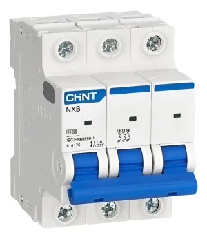 Mini Disjuntor tripolar 40A 3kA NXB-63C Chint