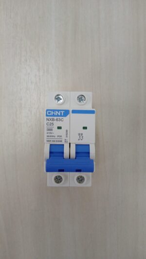 Mini Disjuntor Bipolar 25A NXB-63C Chint