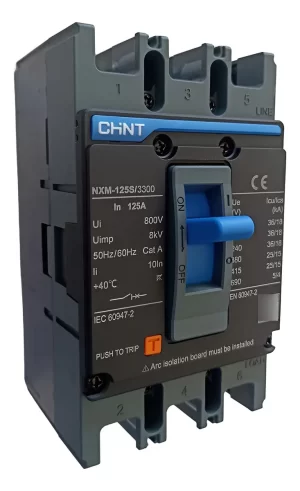 Disjuntor caixa moldada tripolar NXM-125S 125A 25kA