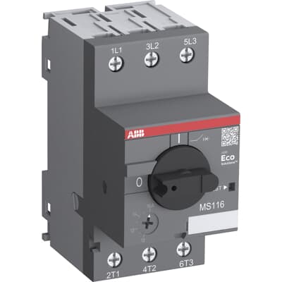 Disjuntor Motor ABB MS116-6,3 4 a 6,3A Tripolar 50kA 1SAM250000R1009
