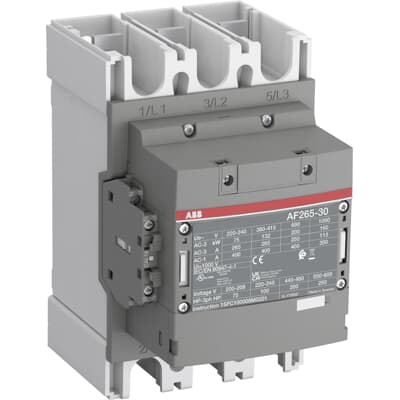 Contator Tripolar ABB AF265-30-11-12 265A Bobina Universal 48-130V CA/CC 1NA+1NF – 1SFL547002R1211