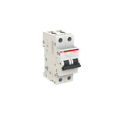 Mini Disjuntor ABB S202-C4 Bipolar 4A Curva C 6kA 2CDS252001R0044