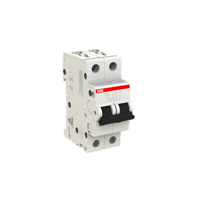 Mini Disjuntor ABB S202-C25 Bipolar 25A Curva C 6kA 2CDS252001R0254